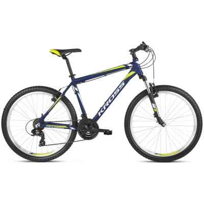 Horský Bicykel 26 Kross Hexagon 14" XS Modro-bielo-žltý, lesklý